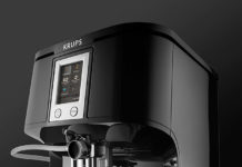 Krups Two-in-One-Touch-Cappuccino EA8808 Kaffeevollautomat in Edelstahl und Schwarz erhältlich