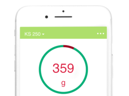 Die Küchenwaage KS 250 gibt es mit App für iOS und Android