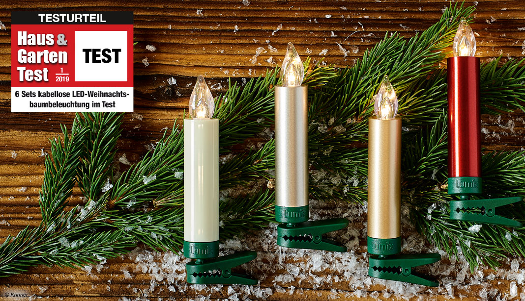 LED Weihnachtskerzen Lichterkette Weihnachtsbaum Kerzen Licht Kabellos Warm/RGB