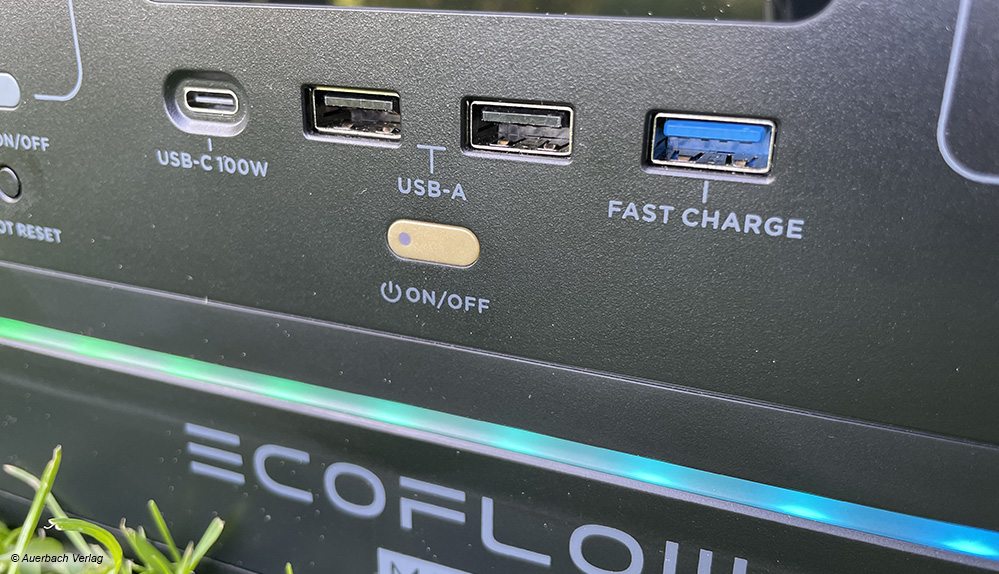 EcoFlow RIVER Max USB Anschlüsse