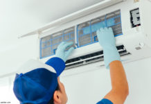 Handwerker Split-Klimaanlage