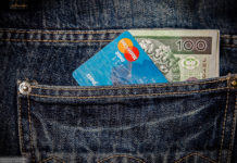 Geld Kreditkarte Hosentasche