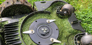 Mähroboter Dreck Rasenschnitt