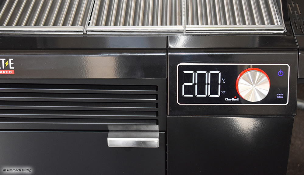 Char-Broils elektrische Grillstation Smart-E überzeugt durch eine große gut ablesbare Temperaturanzeige