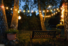 Gartendekoration Lichterkette