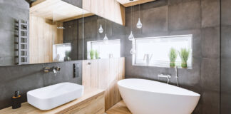 Badezimmer Fliesen Wanne Waschbecken