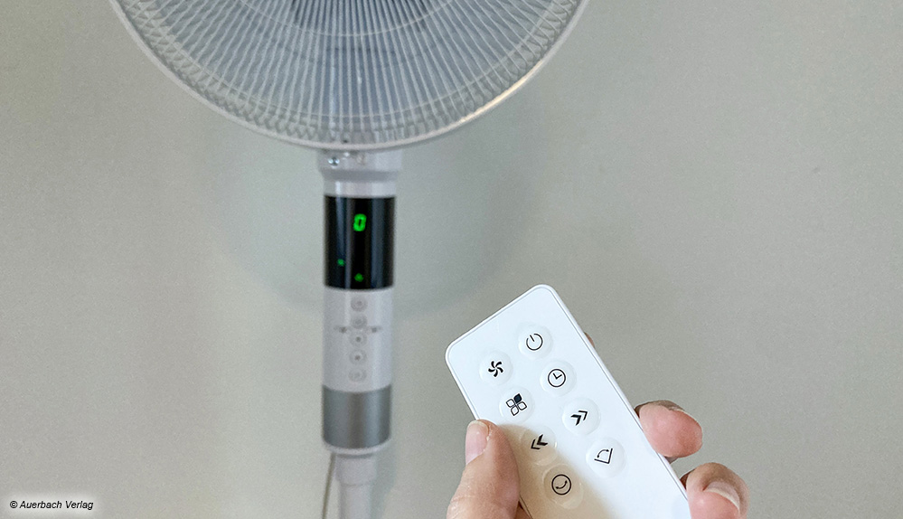 Die beiden Ventilatoren von Solis sind, wie viele der Testkandidaten, direkt am Gerät oder per Fernbedienung einstellbar