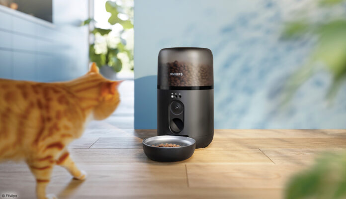 Philips Pet Series Intelligenter Futterautomat mit Katze