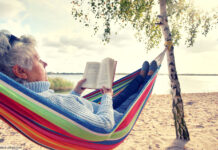 Lesen See Hängematte
