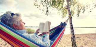 Lesen See Hängematte