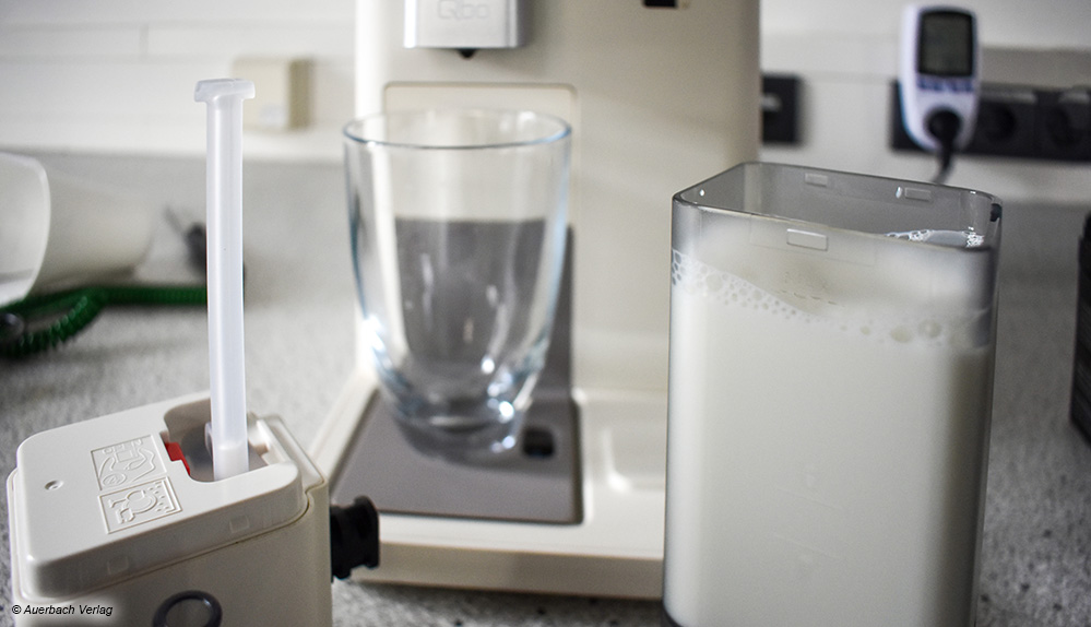 Das Milchsystem wird bei Tchibos Qbo Milk Master modular eingesetzt und ist so auch pflegeleicht in der Reinigungsroutine