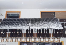 Balkonkraftwerk Photovoltaik winter