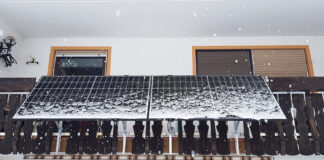 Balkonkraftwerk Photovoltaik winter