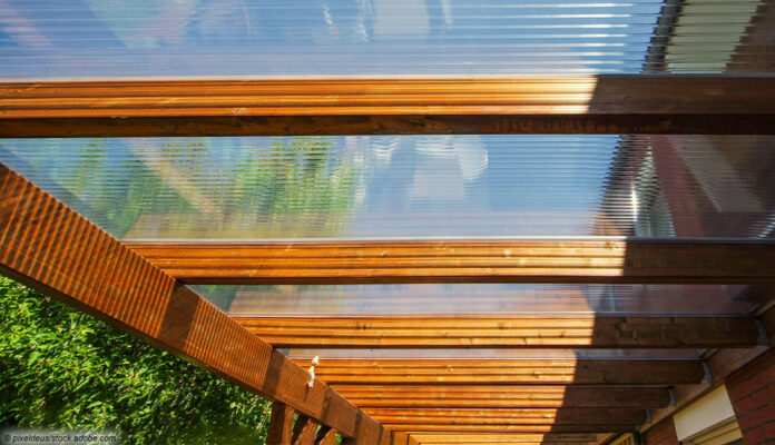 Terrassendach mit Doppelstegplatten