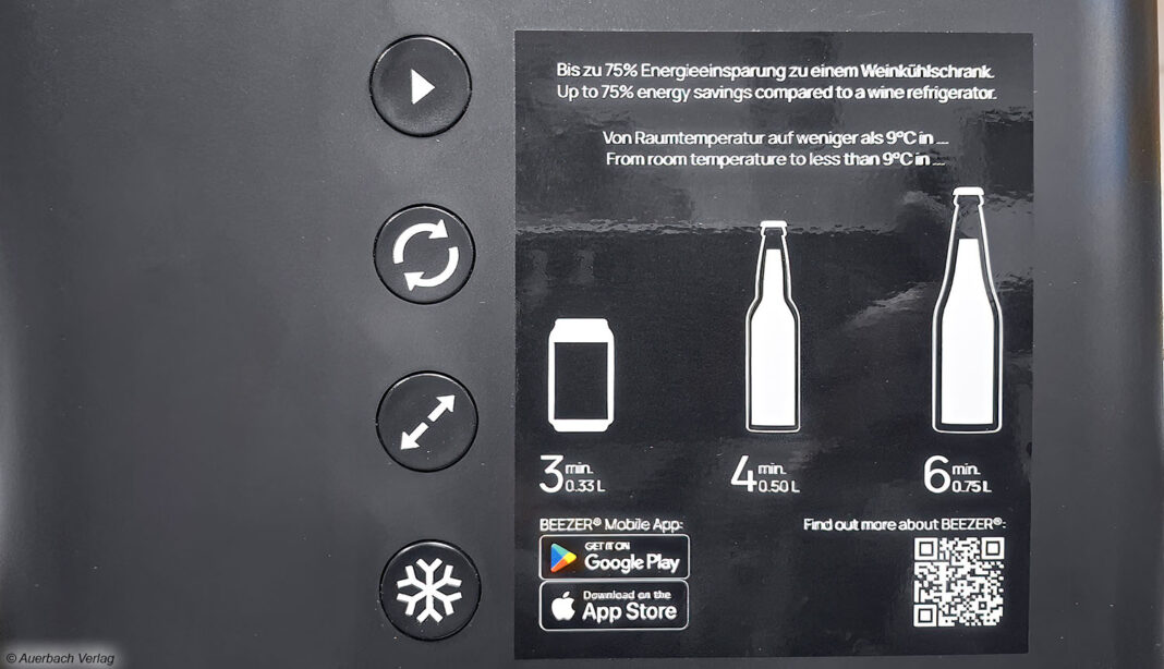 Der Beezer kann sowohl über das Tastenfeld und das Display als auch komfortabler über eine App bedient werden