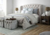 Boxspringbett im Schlafzimmer