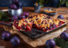 Pflaumenkuchen auf Backblech