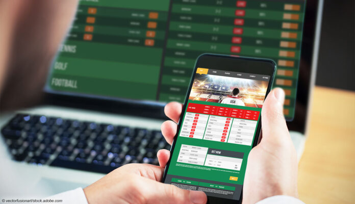 Sportwetten Smartphone Notebook