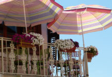 Balkon im Sommer