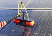 Photovoltaik reinigen putzen