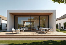 Haus Alufenster Terrasse