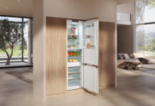 Miele bringt die Kühl-Gefrier-Kombination KFN 7844 C mit einer Höhe von 194 Zentimetern und Energieeffizienzklasse C auf den Markt.