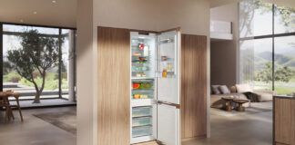 Miele bringt die Kühl-Gefrier-Kombination KFN 7844 C mit einer Höhe von 194 Zentimetern und Energieeffizienzklasse C auf den Markt.