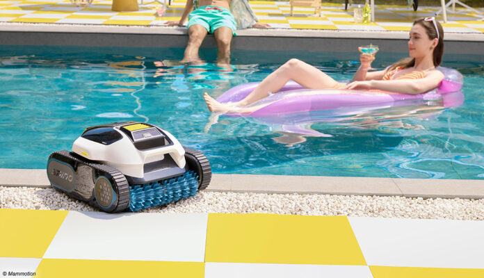 Poolreiniger © Mammotion MAMMOTION bietet kabellose Robotik: Mit dem SPINO E1 präsentiert die Firma ihren ersten intelligenten Poolreiniger.