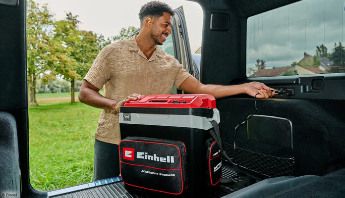 Akku-Geräte Cooling Box von Einhell Mit der Power X-Change Plattform will Einhell flexible Akku-Lösungen für Unterwegs bieten.