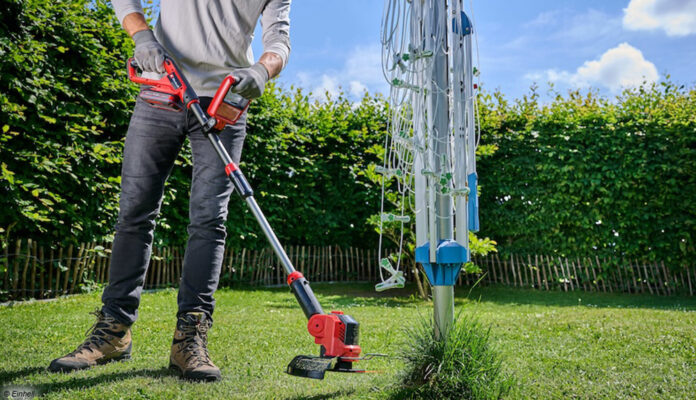 Akku-Rasentrimmer GE-CT 18/25 Li von Einhell Mit dem neuen Akku-Rasentrimmer GE-CT 18/25 Li von Einhell wird das Trimmen von Rasenkanten und schwer zugänglichen Stellen vereinfacht.