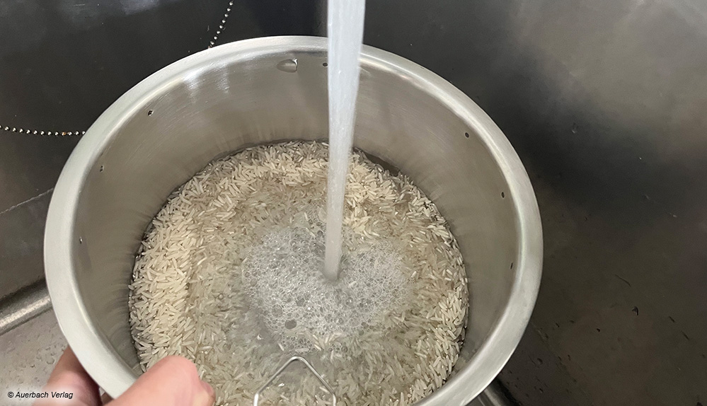 Der Dämpfeinsatz von Solis eignet sich nicht nur zur Zubereitung von Kartoffeln und Gemüse, sondern auch zum Reiswaschen