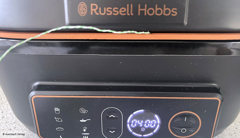Übersichtlich und unkompliziert ist das Bedienfeld beim Modell von Russell Hobbs gestaltet, was die Handhabung erleichtert