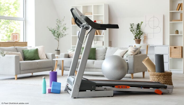 Laufband im Wohnzimmer Laufband im Wohnzimmer