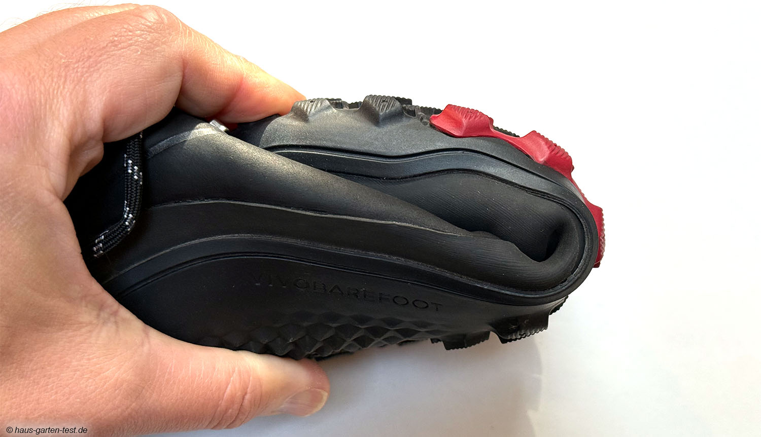 Oh, so dünn sind die Schuhe, wenn man sie einmal zusammenfaltet