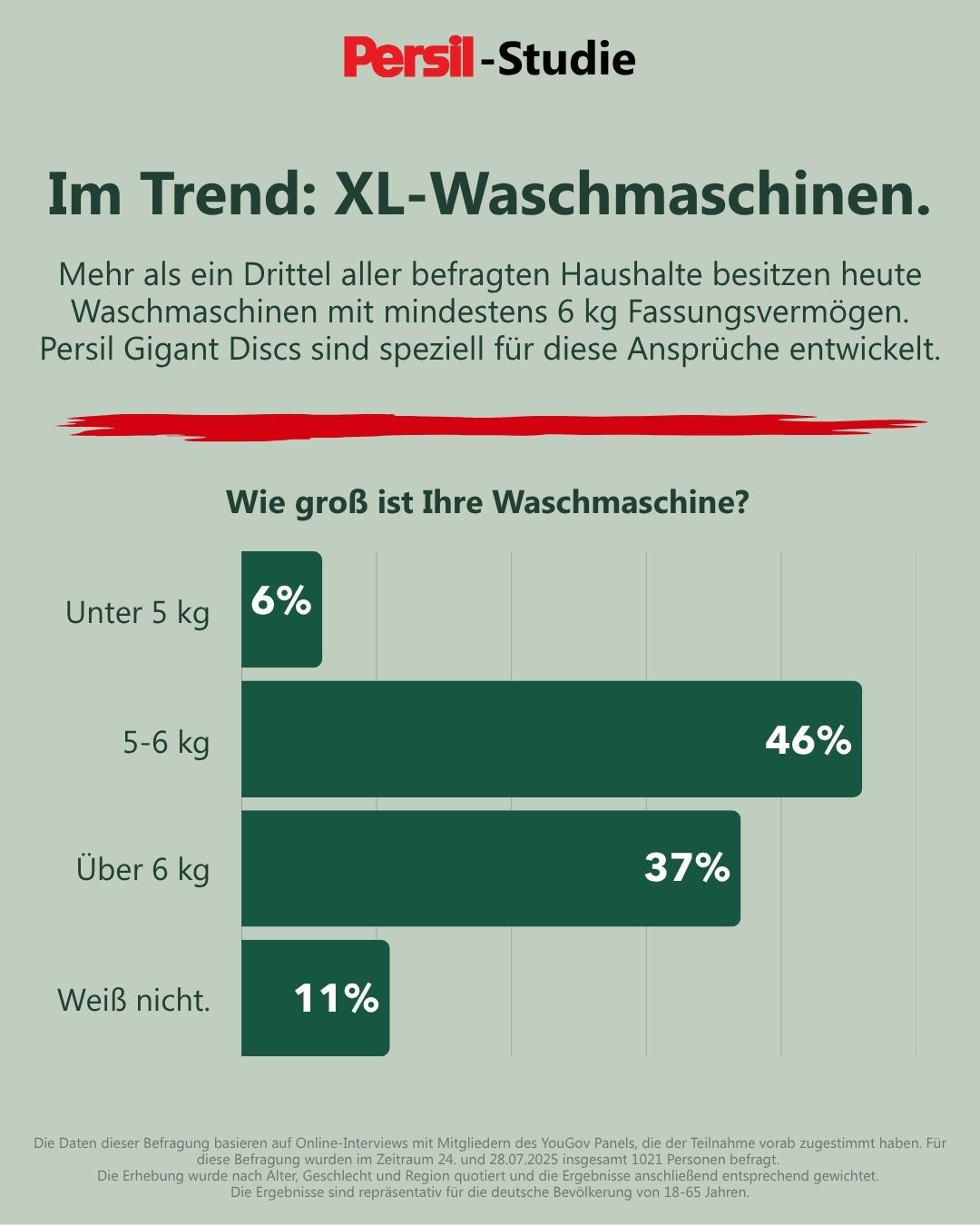 Persil Studie XL-Was~schine Diagramm
